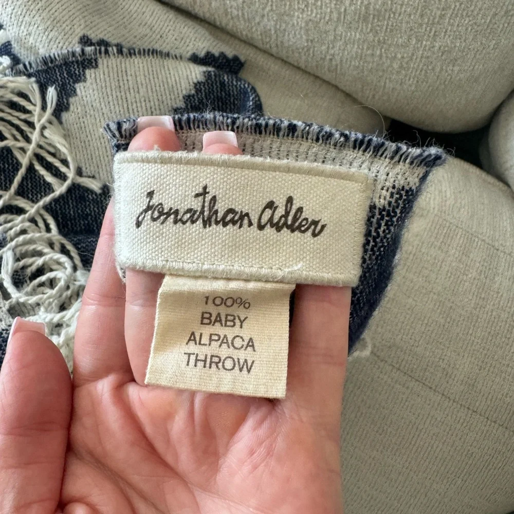 Jonathan Adler 100% Alpaca Throw